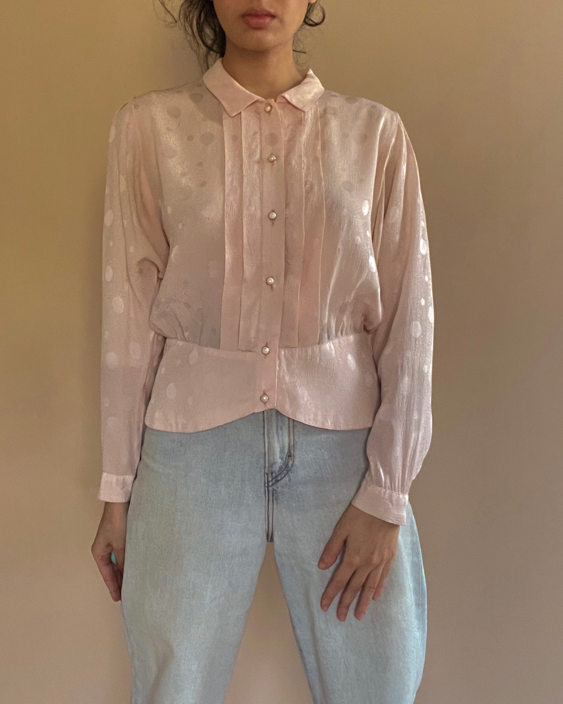 Pink Silk Top
