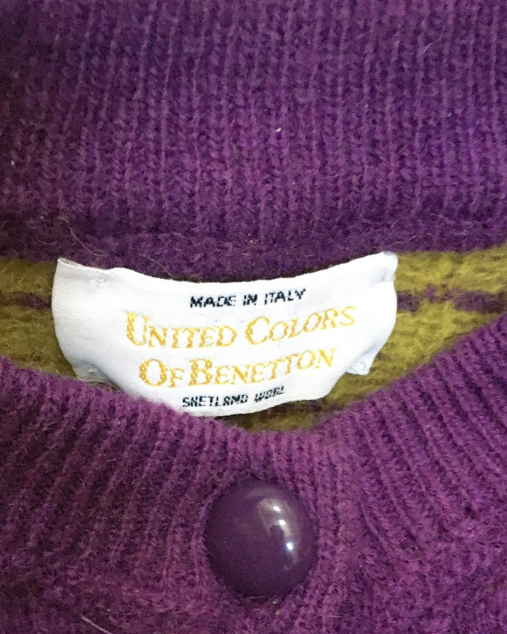 Suit of Lights Vintage United Colors Of Benetton Knit Cardigan 3