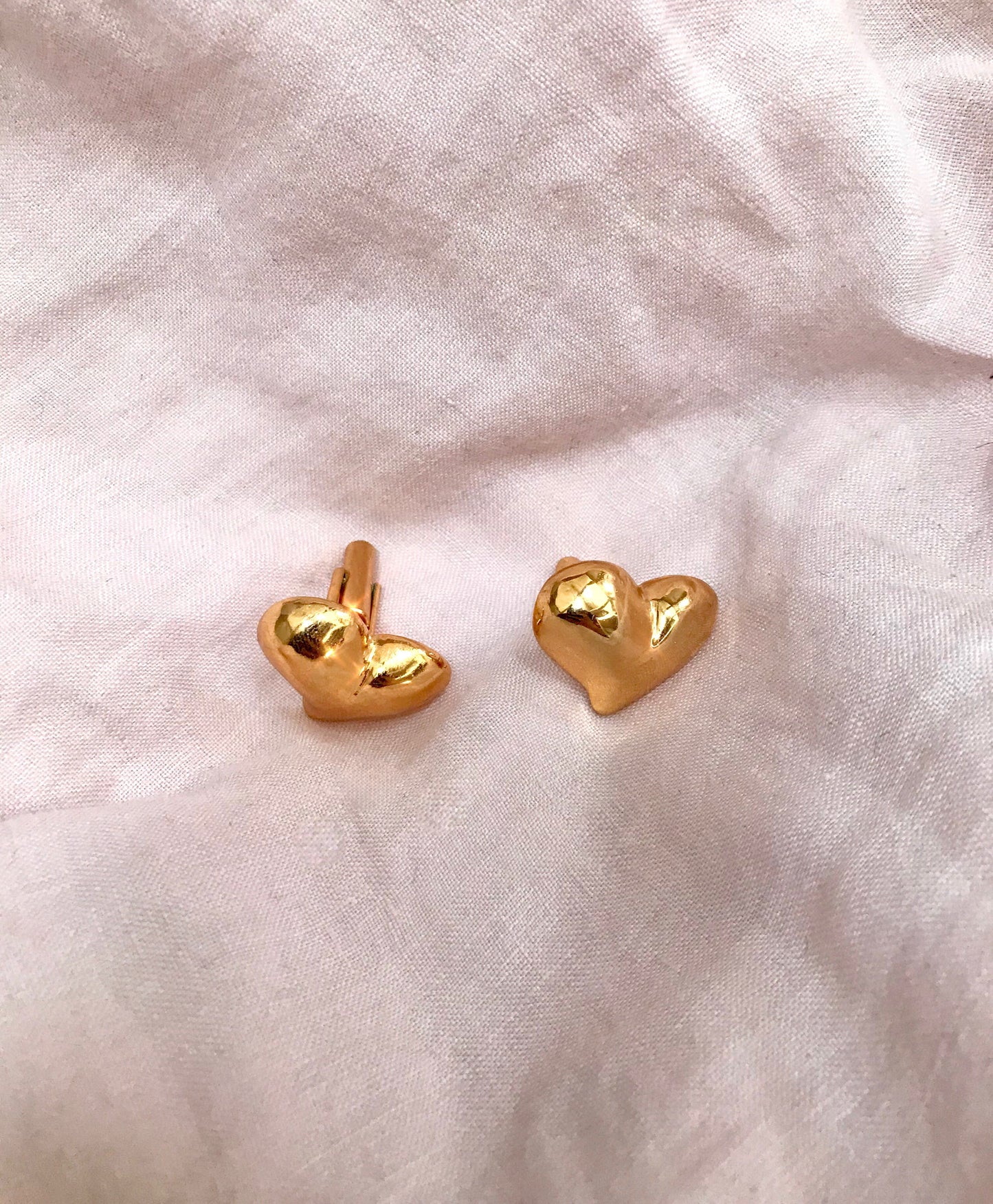 Vintage Designer Christian Lacroix Heart Shaped Cufflinks