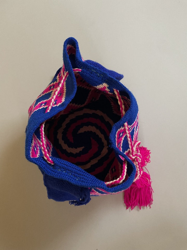 Suit of Lights Vintage Blue Mochila Bucket Bag 2
