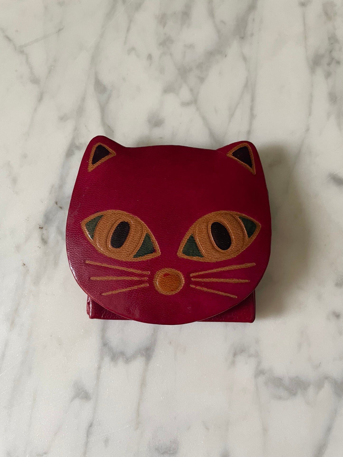 Vintage Leather Animal Coin Purse