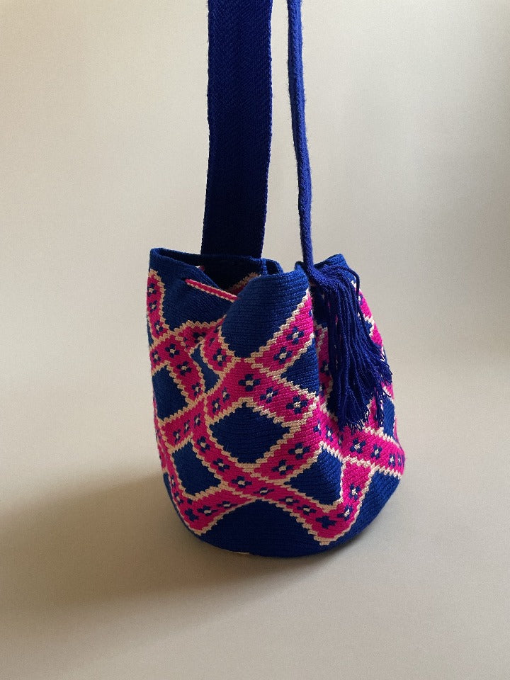 Suit of Lights Vintage Blue Mochila Bucket Bag 3